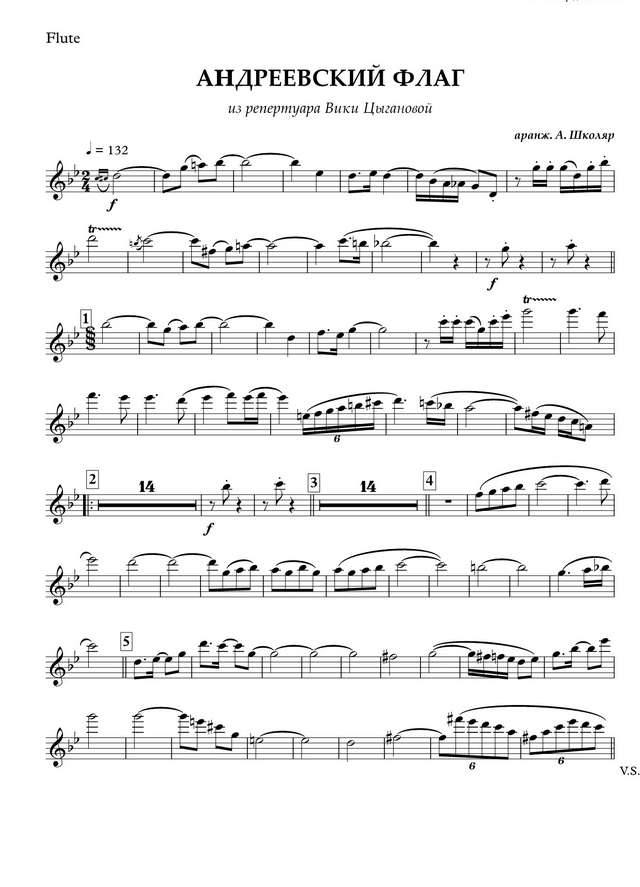 Андреевский флаг. Из репертуара В. Цыгановой. Прялкин Ю., Цыганов В (партии)_01.jpg