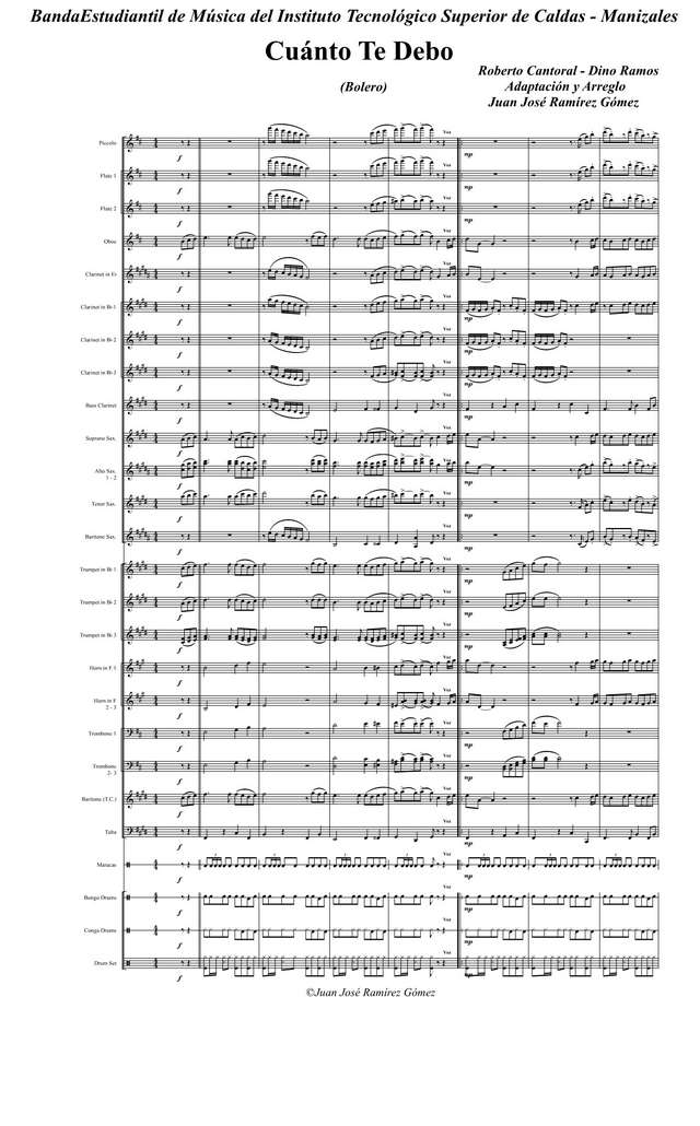 Cuánto te Debo. Cantoral R., Ramos D (партии)_1.jpg
