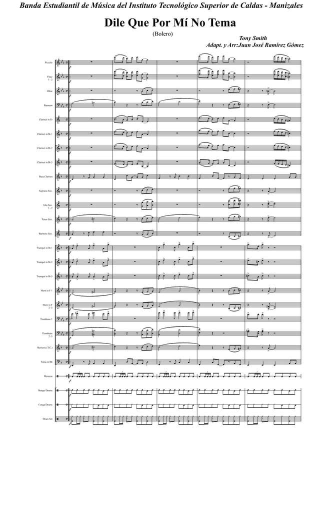 Dile que por mí no tema. Smith T (партии)_01.jpg