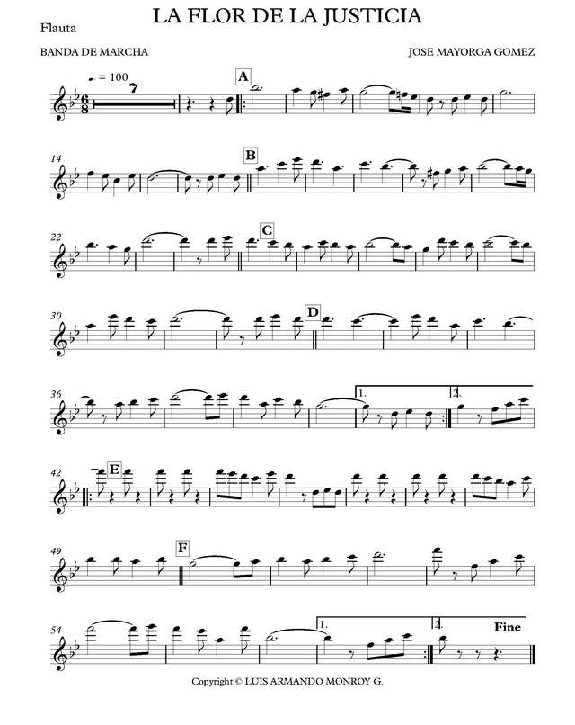 Flor de la justicia, La. Marcha. Jose E. Mayorga Gomez (партии)_Страница_01.jpg