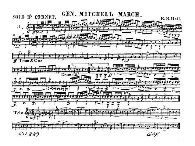 General Mitchell. Quick March. Robert Browne Hall. Edited by Geoff Kingston (партии)_Страница_01.jpg