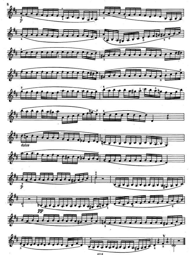 Избранные этюды для скрипки, старшие классы ДМШ, сост. К.Фортунатов_Страница_07.jpg