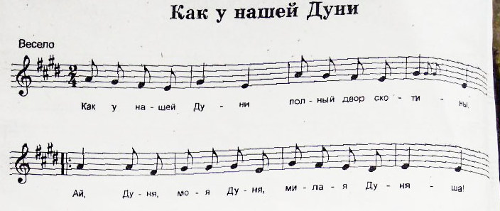 Как у нашей Дуни. (Ноты) 1.jpg