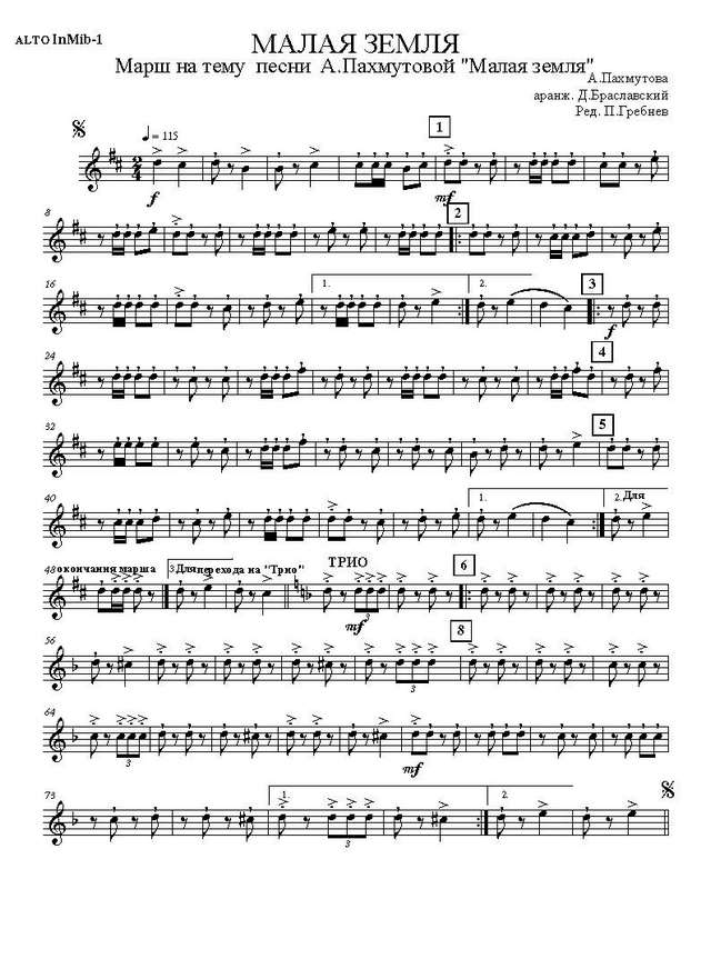 Малая земля. Марш. На тему одноименной песни (Партии)_Страница_01.jpg