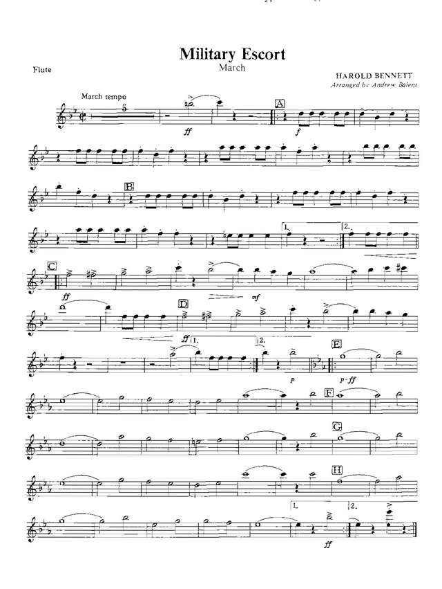 Military Escort. March. Harold Bennett. Arr. by Andrew Balent (партии)_Страница_01.jpg