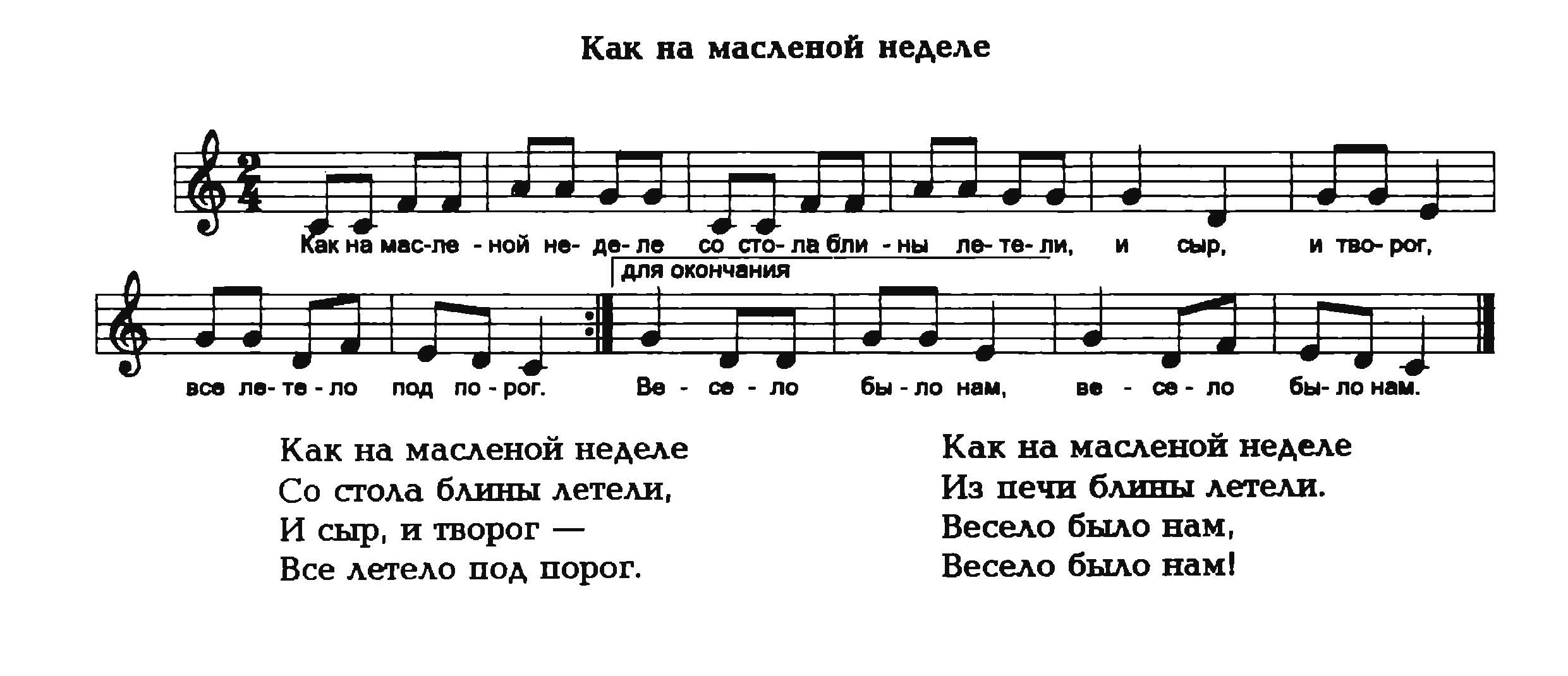 Ноты.Как на масленой неделе.png