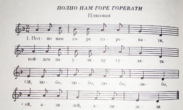 Полно нам горе горевати (Ноты).jpg