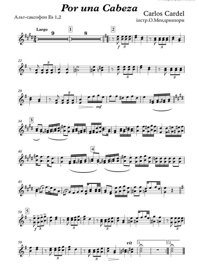 Por una cabeza. Gardel C., Le Pera A (партии)_01.jpg