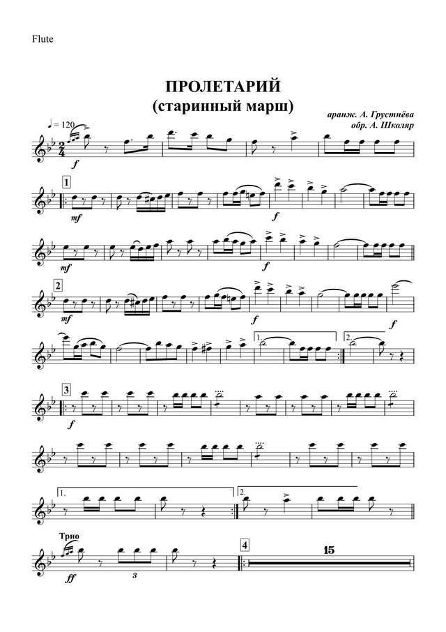 Пролетарий. Старинный марш. Ред. А. Грустнёва (партии)_01.jpg