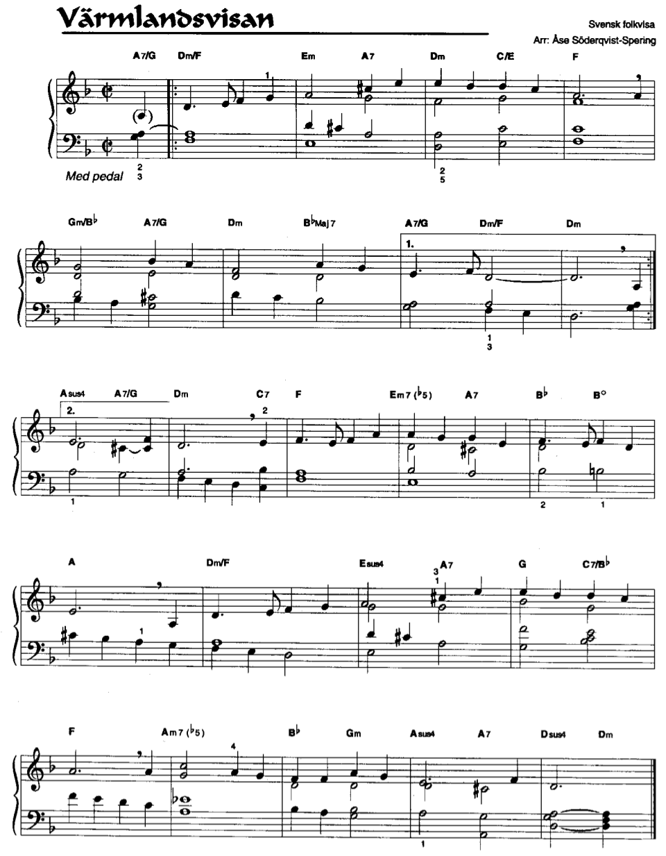Шведская народная песня. (Ноты).png