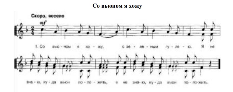 Со вьюном я хожу. (Ноты).jpg