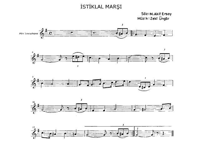 Türk Istiklâl Marşi (Kitalar için). Mehmet Âkif Ersoy, Osman Zeki Üngör (партии)_Страница_01.jpg