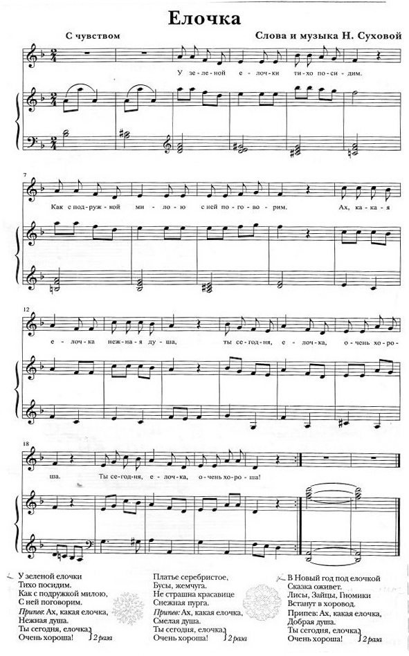 У зелёной ёлочки тихо посидим. Н. Сухова. (Ноты).jpg У зелёной ёлочки тихо посидим. Н. Сухова. (Ноты).jpg