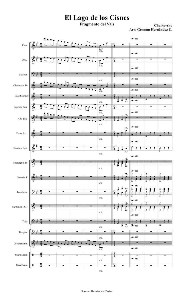 Vals (Fragmento). De «El Lago de los Cisnes». (партитура)_01.jpg
