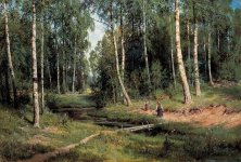 Ручей в березовом лесу. И. Шишкин. 1883..jpg